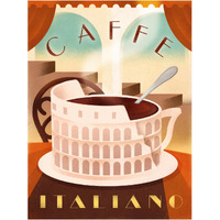 Caffe Italiano 2 -Paper Art-14"x18"