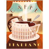 Caffe Italiano 2 -Paper Art-20"x26"