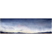 Big Sky 2 -Paper Art-42"x14"