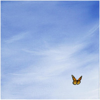 Big Sky Square Butterfly -Paper Art-26&quotx26"