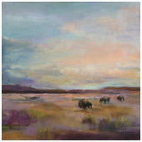 Buffalo Under Big Sky -Paper Art-26"x26"