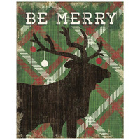 Simple Living Holiday Elk -Paper Art-22"x26"