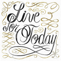 Live for Today -Paper Art-42"x42"