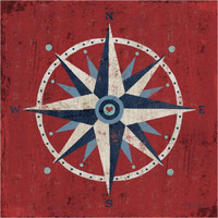 Nautical Love Compass -Paper Art-38"x38"