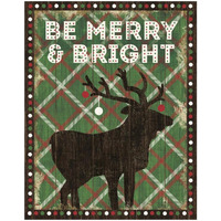 Simple Living Holiday Be Merry -Paper Art-18"x22"