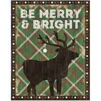 Simple Living Holiday Be Merry -Paper Art-24"x30"