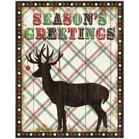 Simple Living Holiday Seasons Greetings -Paper Art-24"x30"