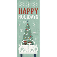 Holiday on Wheels XIII Panel -Paper Art-26"x62"