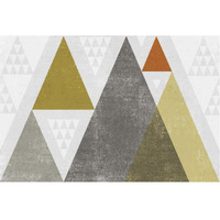 Mod Triangles I Retro -Paper Art-38"x26"