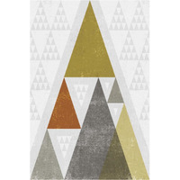 Mod Triangles III Retro -Paper Art-26"x38"