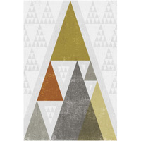 Mod Triangles III Retro -Paper Art-42"x62"