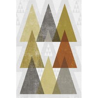 Mod Triangles IV Retro -Paper Art-26"x38"