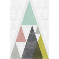 Mod Triangles III -Paper Art-22"x32"