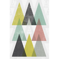 Mod Triangles IV -Paper Art-26"x38"