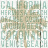 Bon Voyage California Palm -Paper Art-32"x32"