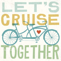 Lets Cruise Together I -Paper Art-38"x38"