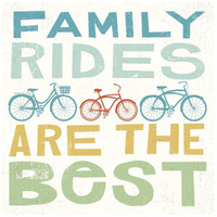 Lets Cruise Family Rides I -Paper Art-42"x42"