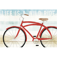 Beach Cruiser His I -Paper Art-62"x42"