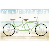 Beach Cruiser Tandem -Paper Art-20"x14"