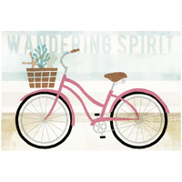 Beach Cruiser Girls I -Paper Art-50"x34"