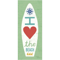 Beach Bums Surf Board II -Paper Art-26"x62"