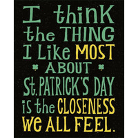 St Pattys Beer I -Paper Art-24"x30"