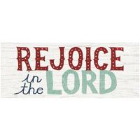 Holiday on Wheels Rejoice in the Lord -Paper Art-32"x14"