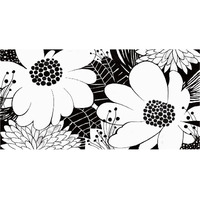 Feeling Groovy Black and White -Paper Art-74"x38"