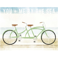 Beach Cruiser Tandem v2 -Paper Art-18"x14"