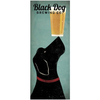 Black Dog Brewing Co Square -Paper Art-14&quotx32"