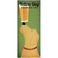 Yellow Dog Brewing Co Square -Paper Art-14"x32"