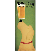 Yellow Dog Brewing Co Square -Paper Art-22"x52"