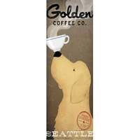 Golden Coffee Co -Paper Art-14"x38"