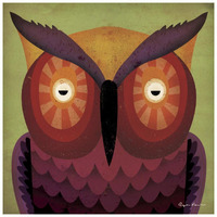 Owl Wow -Paper Art-26"x26"