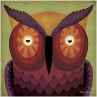 Owl Wow -Paper Art-32&quotx32"