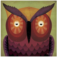 Owl Wow -Paper Art-42&quotx42"