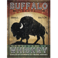 Buffalo Whiskey -Paper Art-14"x18"