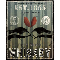 Old Salt Whiskey Love Birds -Paper Art-30&quotx37"