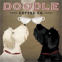 Doodle Coffee Double IV -Paper Art-38&quotx38"