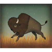 Buffalo Bison II -Paper Art-38"x32.96"