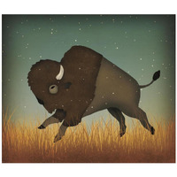 Buffalo Bison II -Paper Art-42"x36.4"