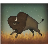 Buffalo Bison II -Paper Art-46"x39.84"