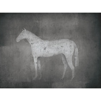 White Horse -Paper Art-50"x38"