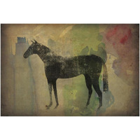 Cheval Noir v2 -Paper Art-50"x34"