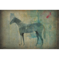 Cheval Noir v3 -Paper Art-38"x26"