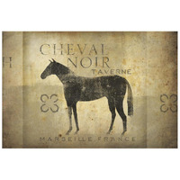 Cheval Noir v4 -Paper Art-26"x18"