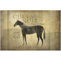 Cheval Noir v4 -Paper Art-32&quotx22"