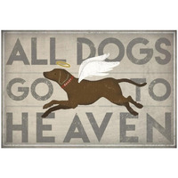 All Dogs Go to Heaven II -Paper Art-20"x14"