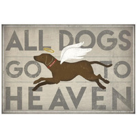 All Dogs Go to Heaven II -Paper Art-26"x18"