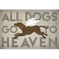 All Dogs Go to Heaven II -Paper Art-38&quotx26"